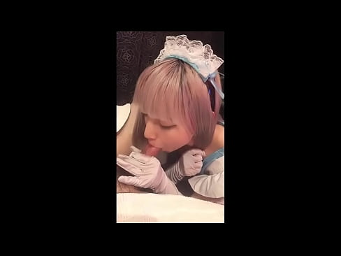 ❤️ Idol Ġappuniż [mayuka], kostum ta' qaddejja Franċiża, parti 1, blowjob u jerk off bil-lotion Porn Russu lilna ❌